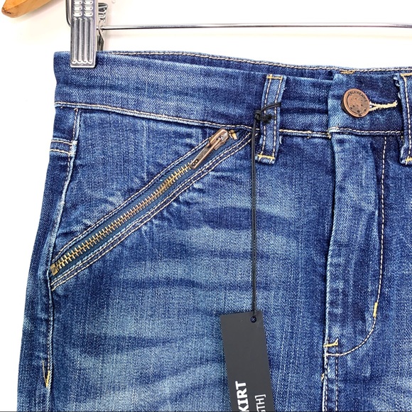 Blank NYC Denim Pencil Zipper Skirt Size 26 - Picture 9 of 16